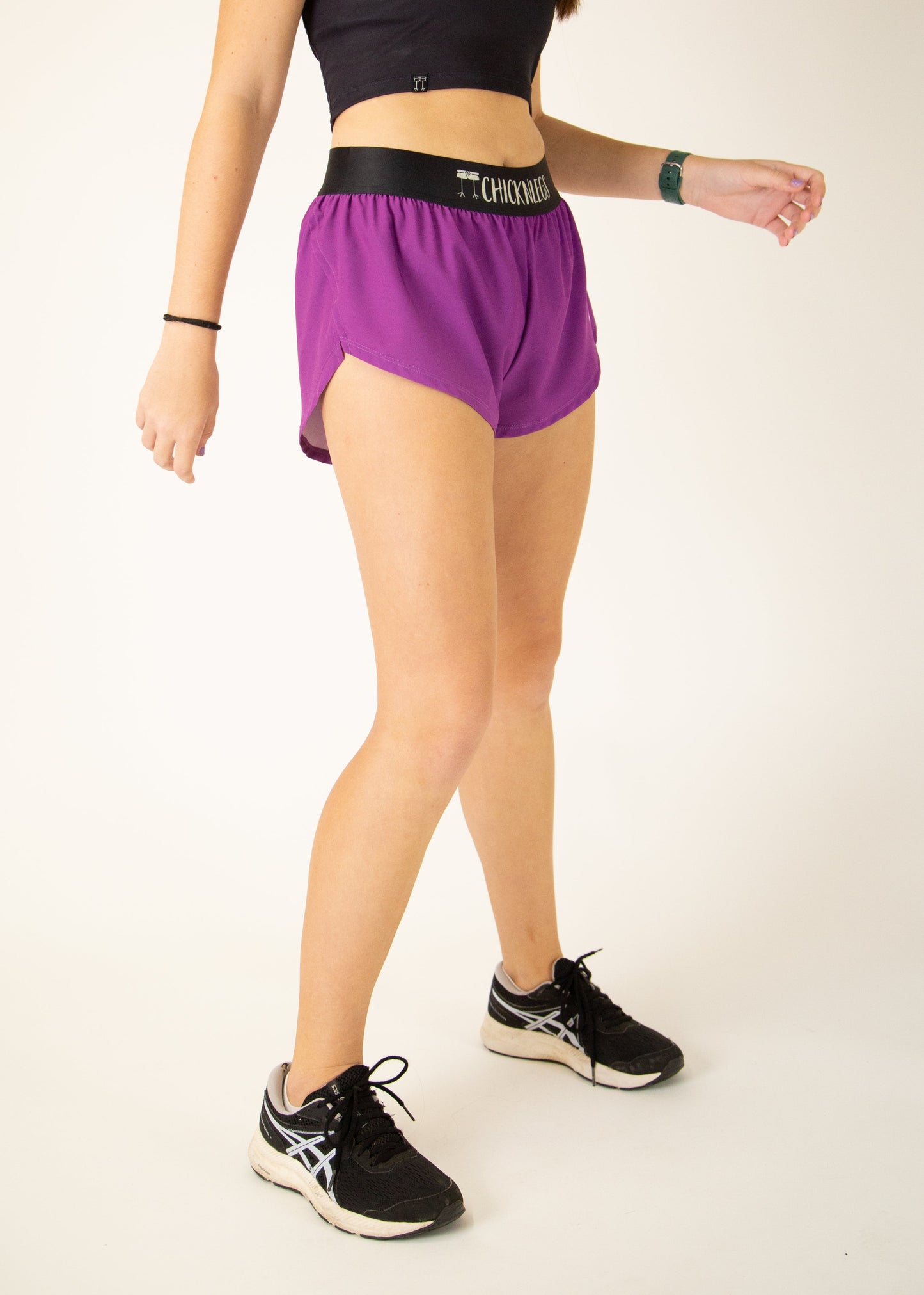 Women's Deep Purple 1.5" Split Shorts