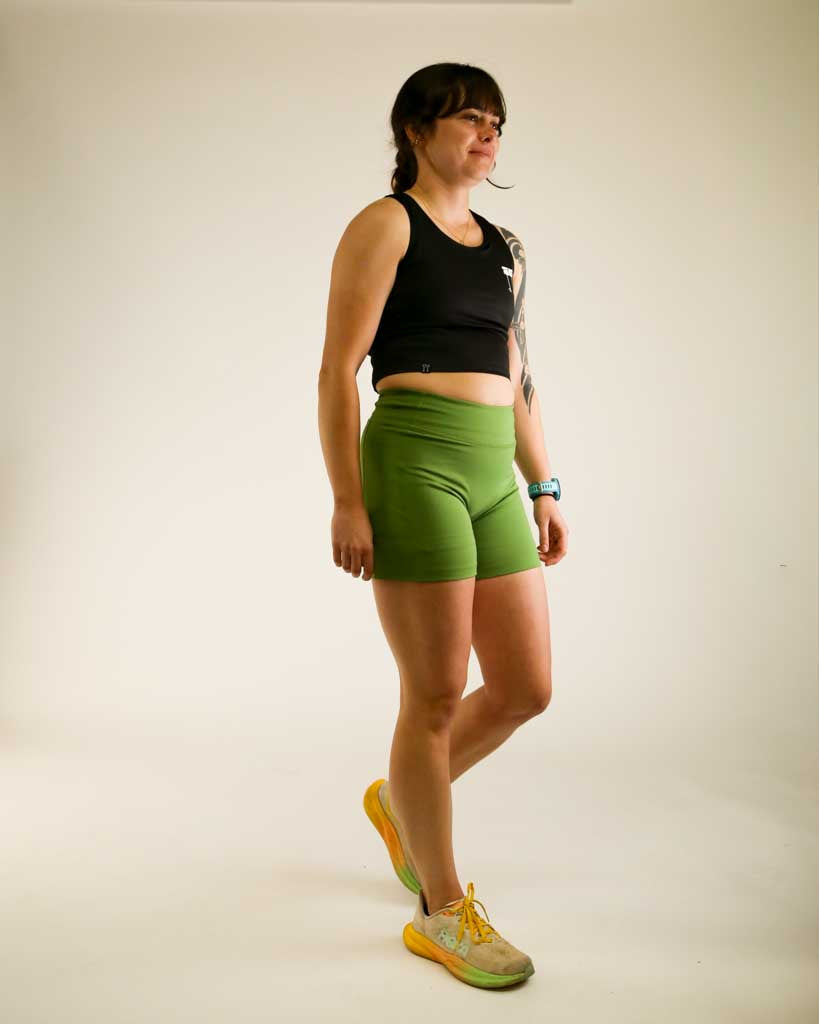 Women's FLY High-Waisted 5" Biker Shorts – Olive