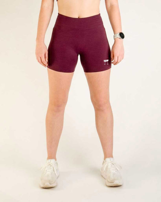 Women's FLY High-Waisted 5" Biker Shorts – Plum