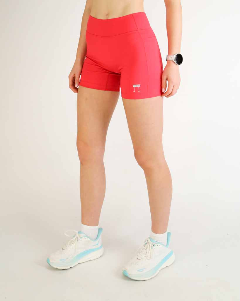 Women's FLY High-Waisted 5" Biker Shorts – Cherry