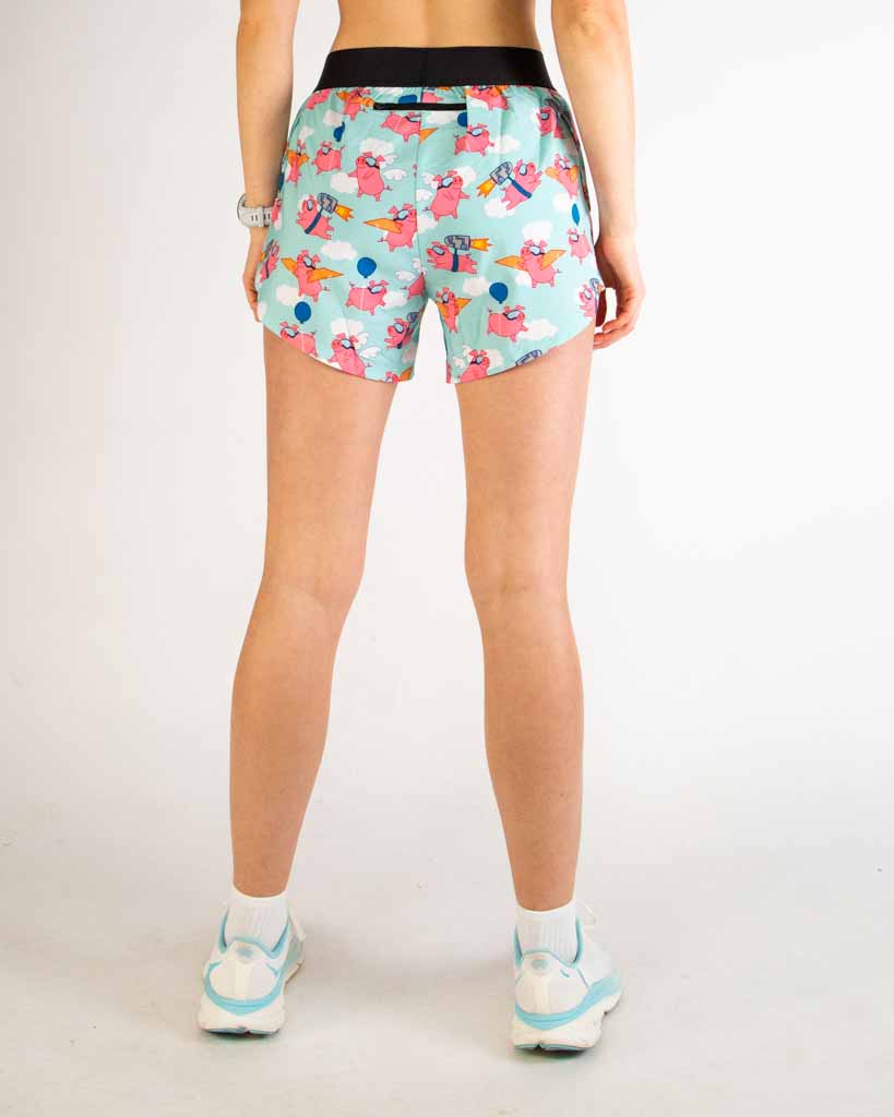 Women's Flying Pigs 4" Split Shorts