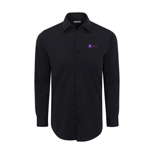 New York University Apex Performance Dress Shirt Black