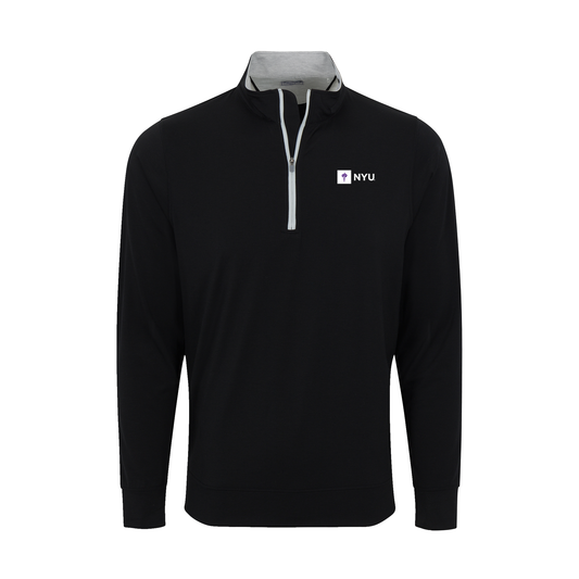 New York University DriRelease® Performance Pullover Black with Light Grey Trim