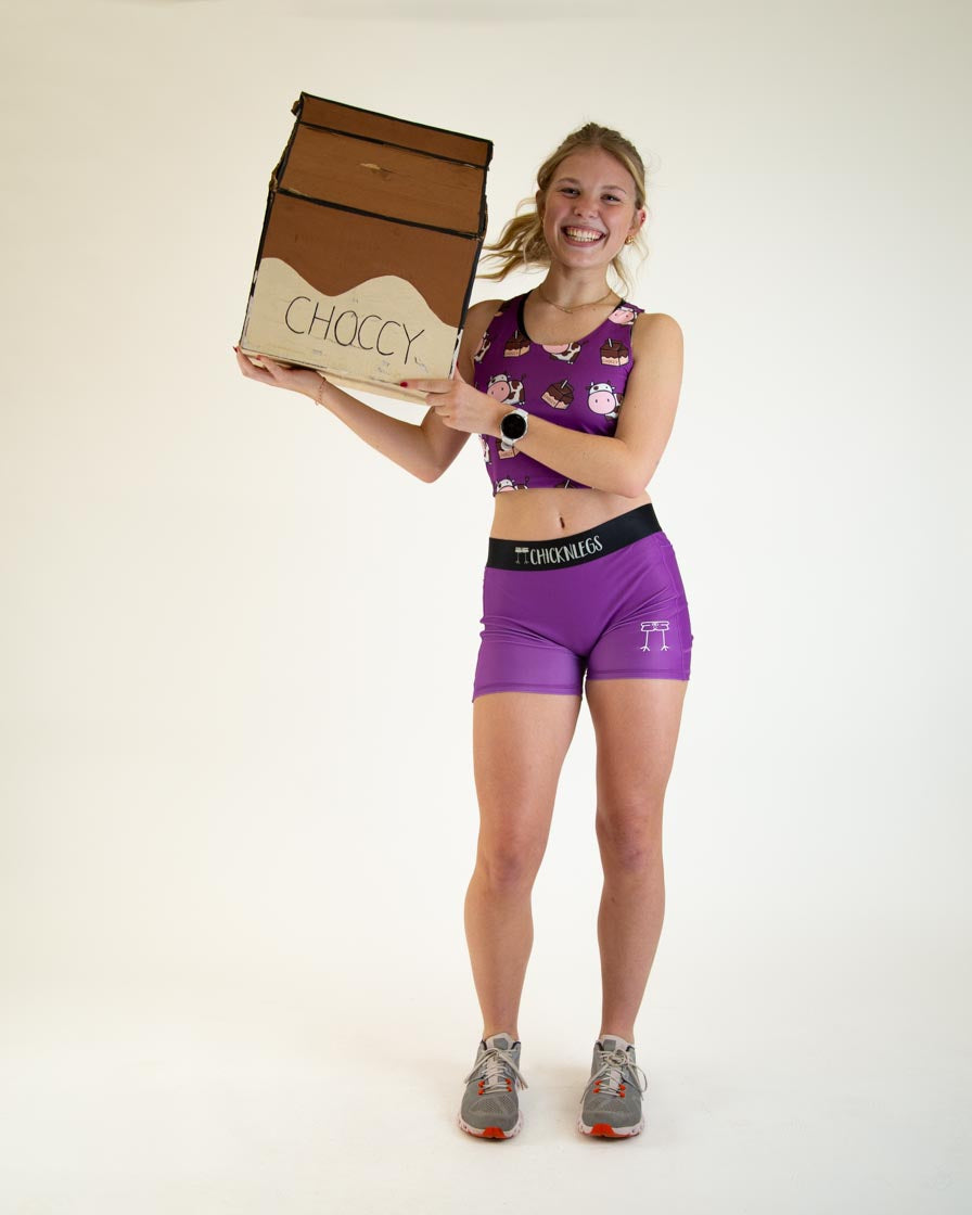 Women's Deep Purple 3" Compression Shorts